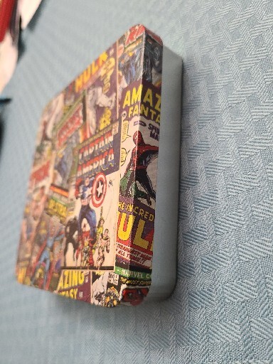 Marvel Superhero Tin Box; 5” X 5” X 1”