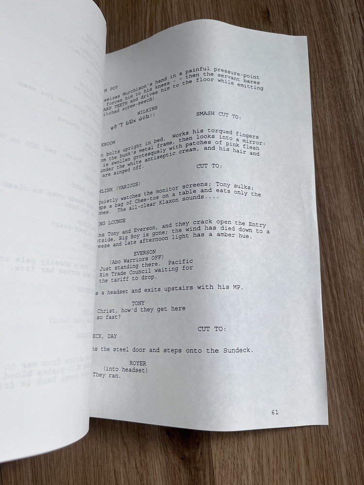 Downlink Movie Script & Concept Art by Alec Gillis Amalgamated Dynamics