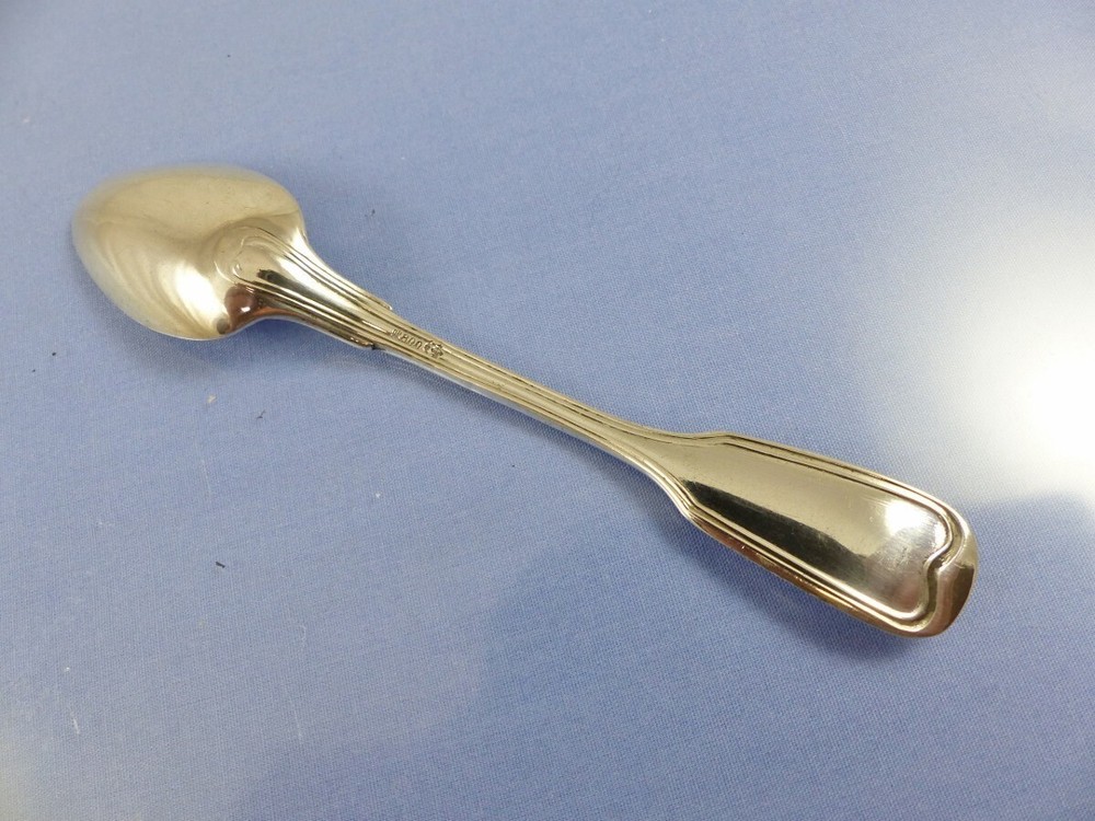 FIDDLE & THREAD DEMITASSE COFFEE SPOON BY GERMAN SILVER 800