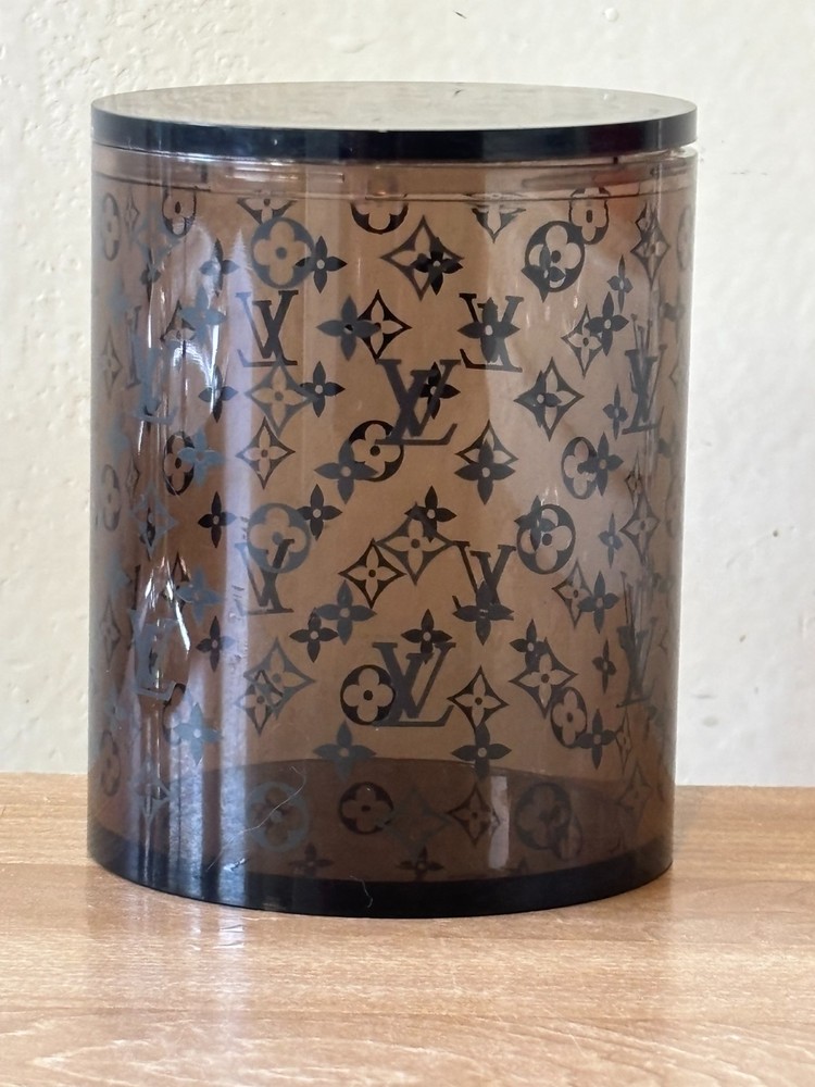 Louis Vuitton Acetate Monogram Pattern Jar