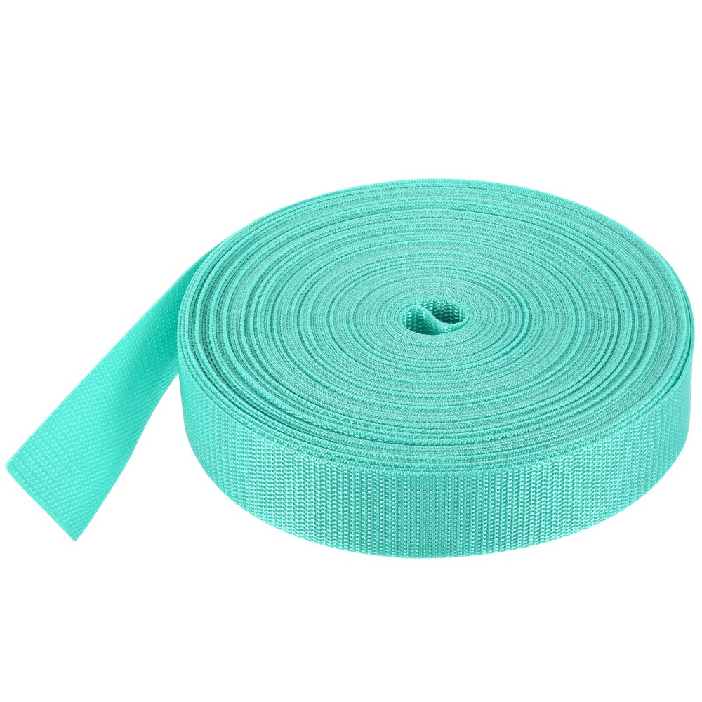 Lightweight Polypropylene Webbing Strap 3.8cm 25 Yard Turquoise Green