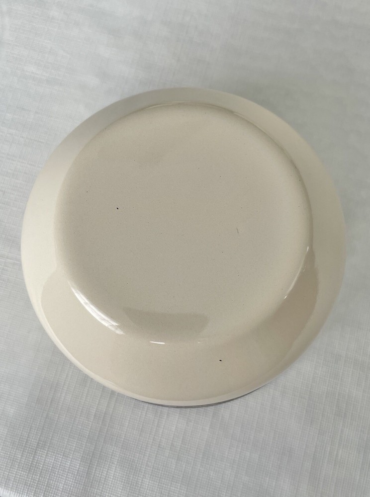 3 Enamel Nesting Mixing Bowls And Colander