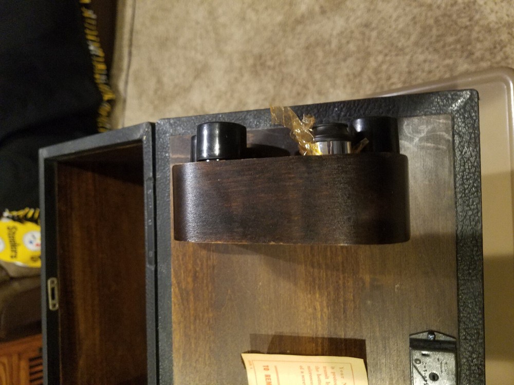 Vintage Spencer Buffalo Binocular Microscope  - Functional-in case-very nice co