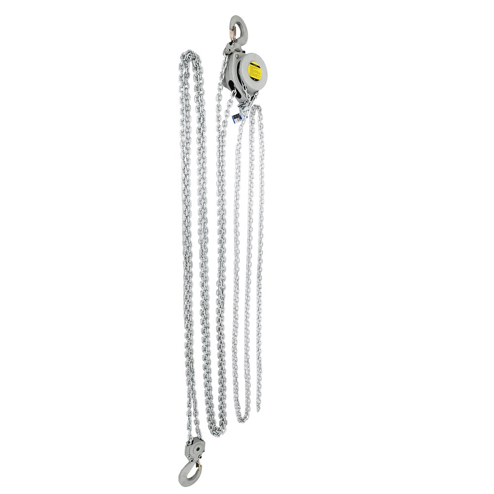 3 Ton Chain Hoist with 20 FT Lifting Chain Hook Latch Overhead Rigging