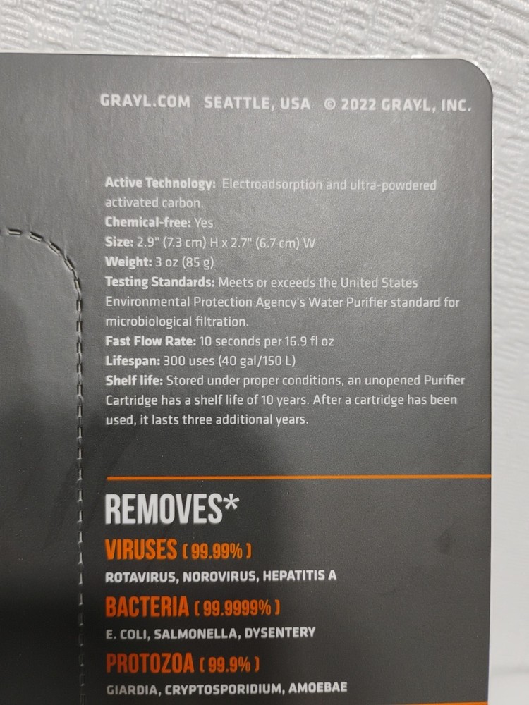 GRAYL UltraPress Replacement Purifier Cartridge Orange