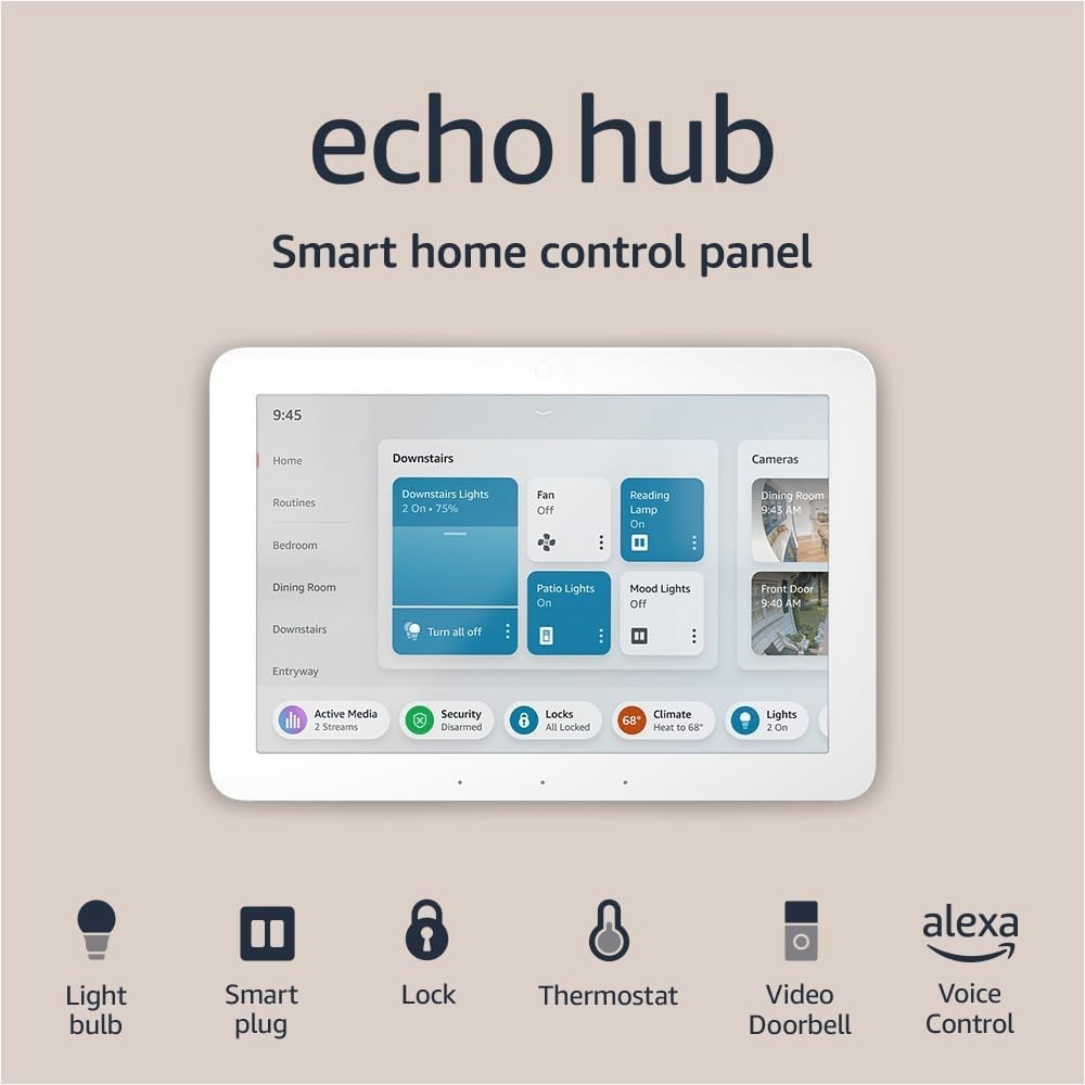BRAND NEW Amazon Echo Hub 8" Smart Home Control Panel with Alexa - White