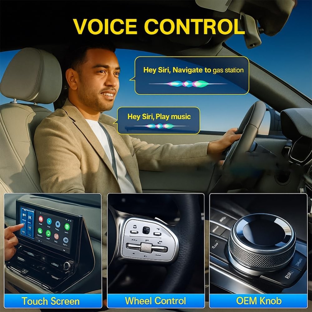 Wireless Carplay Adapter 3 in 1 Airplay Android Auto Carplay USB iPhone Android