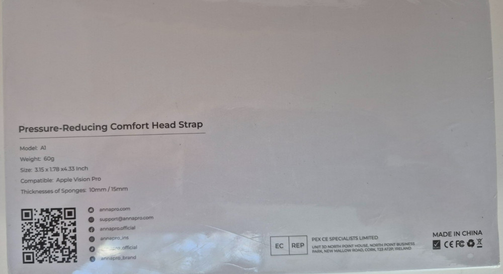 ANNAPRO Head Strap for Apple Vision Pro, Pressure-Reducing Comfort Head Strap