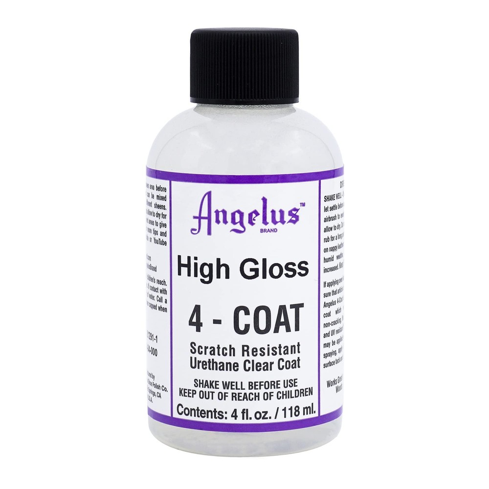 4 Coat Leather Clear Coat Finisher High Gloss 4oz Scratch Resistant