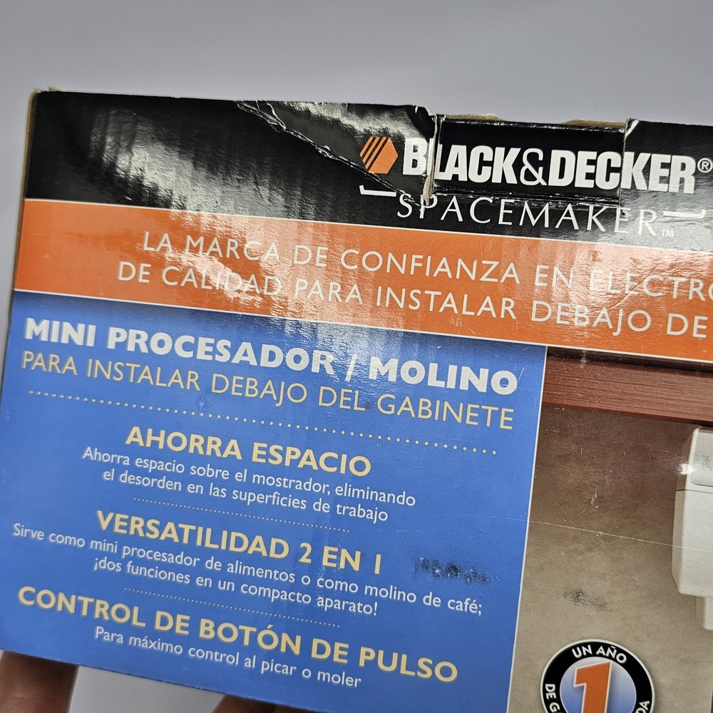 NOS Black & Decker Spacemaker Under Cabinet Food Processor Coffee Grinder RV