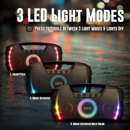 Powerful & Portable Waterproof All Terrain Bluetooth Speaker with Deep Bass,