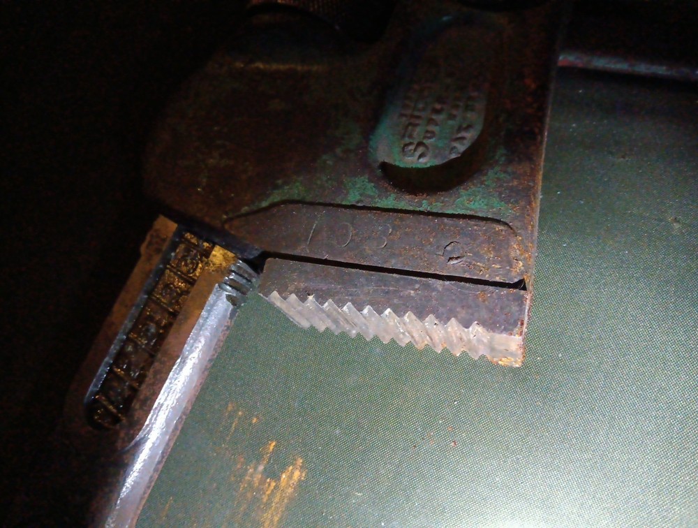 Older Large Rigid Super Six Compound Leverage Pipe Wrench-Part