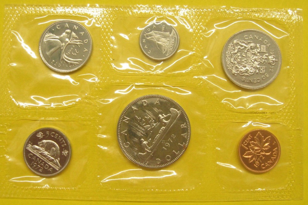 1972 Canada Uncirculated Set Error on Dollar Take a Look