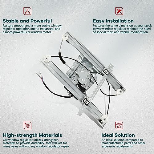 Power Window Regulator Front Left Driver Side fit for 2004-2012 for