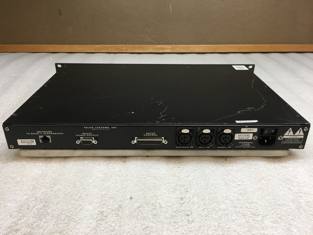 Telos TE-2938 Audioactive MPEG Realtime Audio Encoder w/ Rack Ears