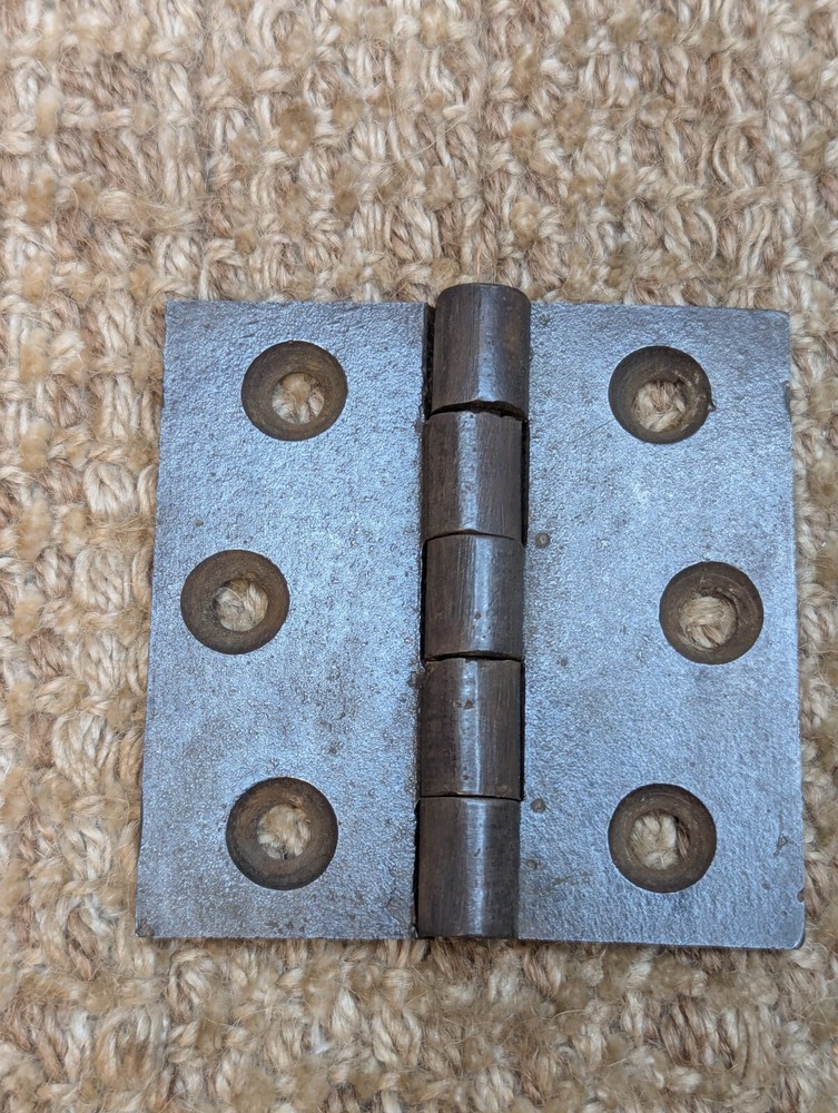 3" x 3" Antique Cast Iron Butt Hinge Door Hardware