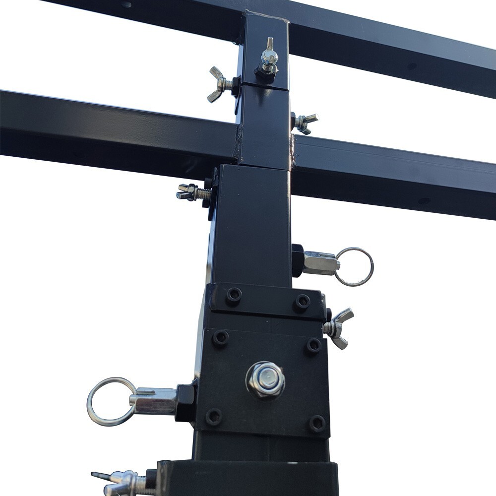 Height Adjust 2Layers Stage Bracket with 16 Lights Position Stand with Wheels