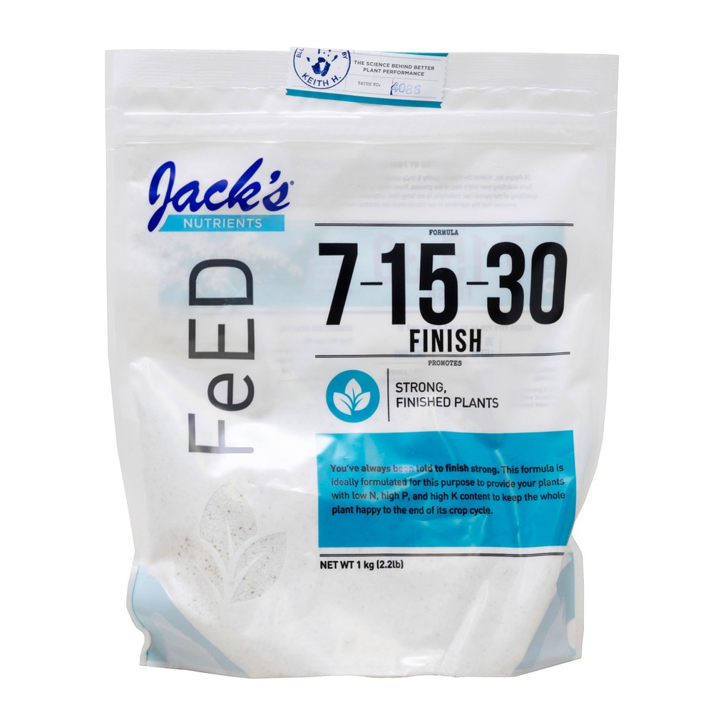 Jack's Nutrients 7-15-30 Finish Water-Soluble Fertilizer, 2.2lbs