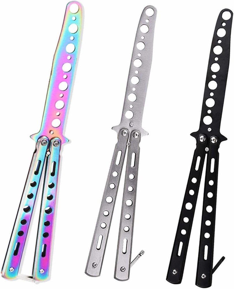 Versatile 3 Pack Stainless Steel Butterfly Trainer Tools for Practice and Fun