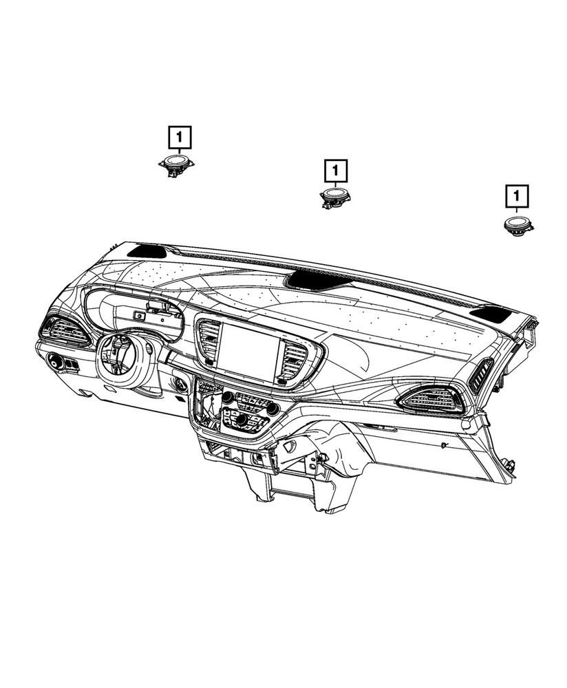 Genuine Mopar Speaker 68572129AA