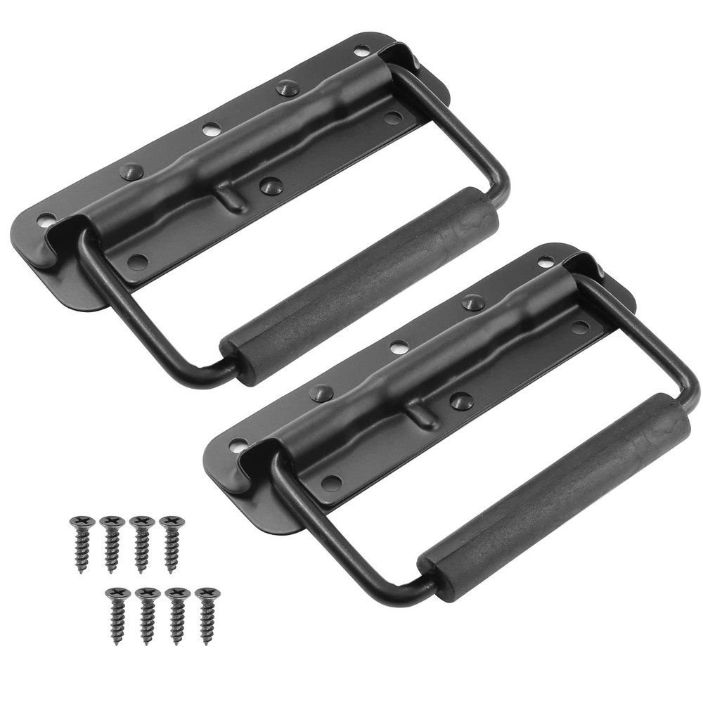 2Pcs Surface Mount Spring Loaded Speaker Case Handles, 5.47" x 1.61" 304 Stai...