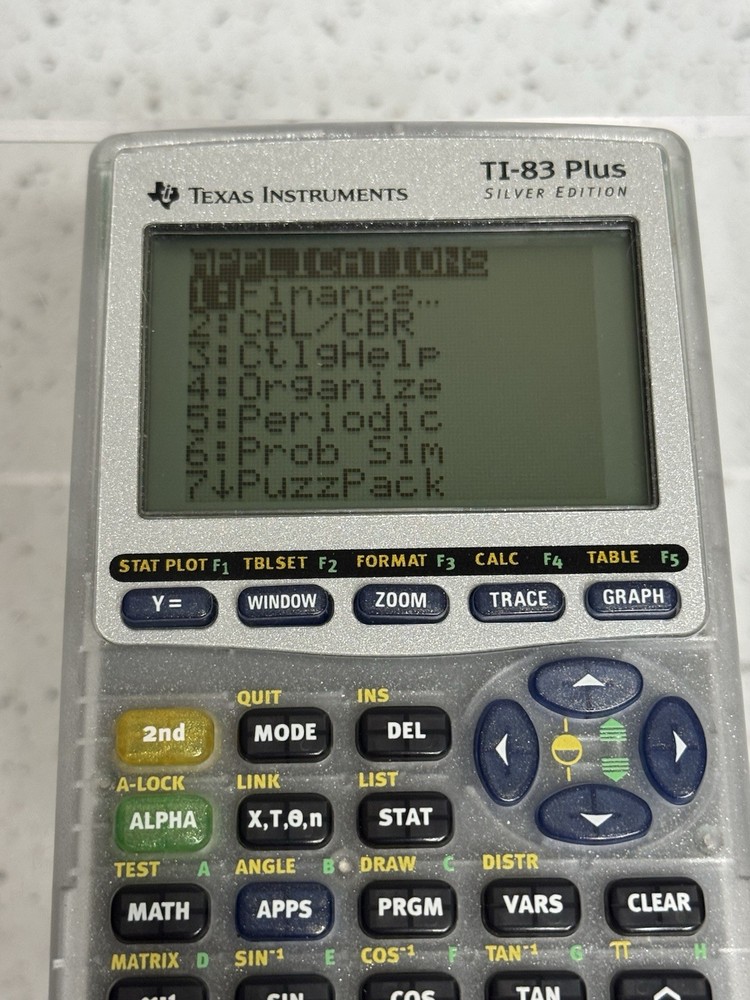 Texas Instruments TI-83 Plus Silver Edition Clear Graphing Calculator Working