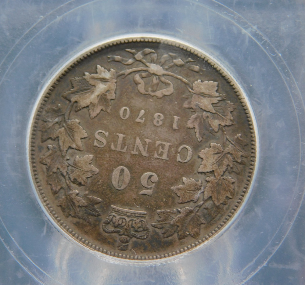 1870 Canada 50 Cent Half Dollar ICG VF20 (BT1332)