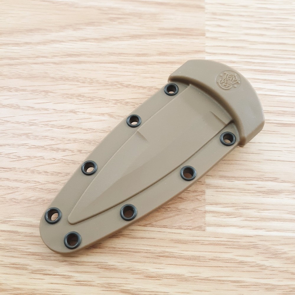 Smith & Wesson M&P Boot Fixed Knife 3" Stainless Steel Blade Tan Rubber Handle