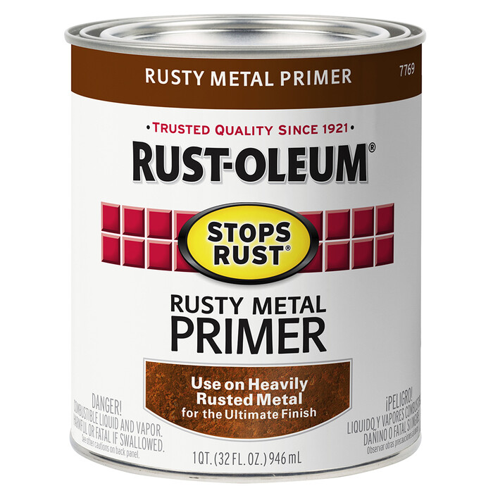 qt Rust-Oleum Brands 7769502 Rusty Stops Rust Rusty Metal Primer