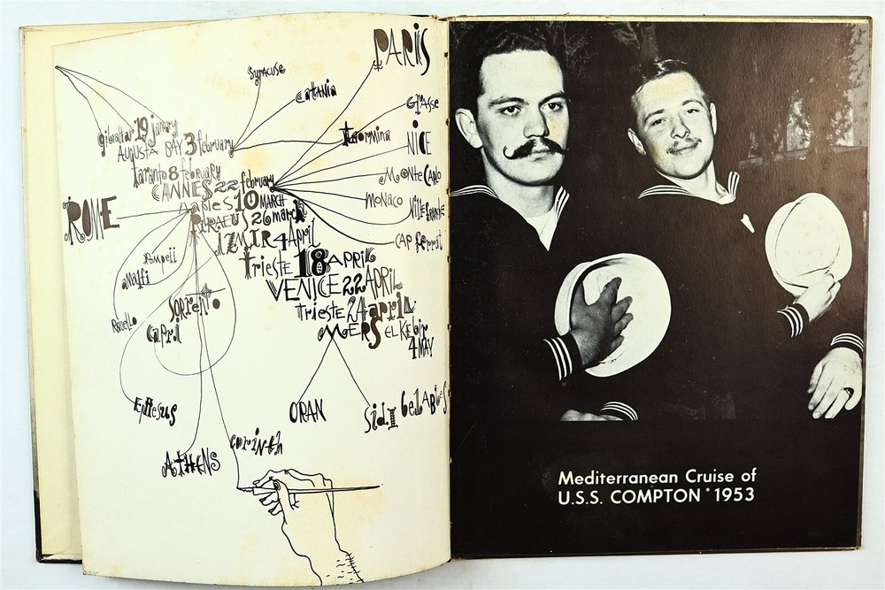 USS Compton (DD-705) 1953 Mediterranean Deployment Cruise Book