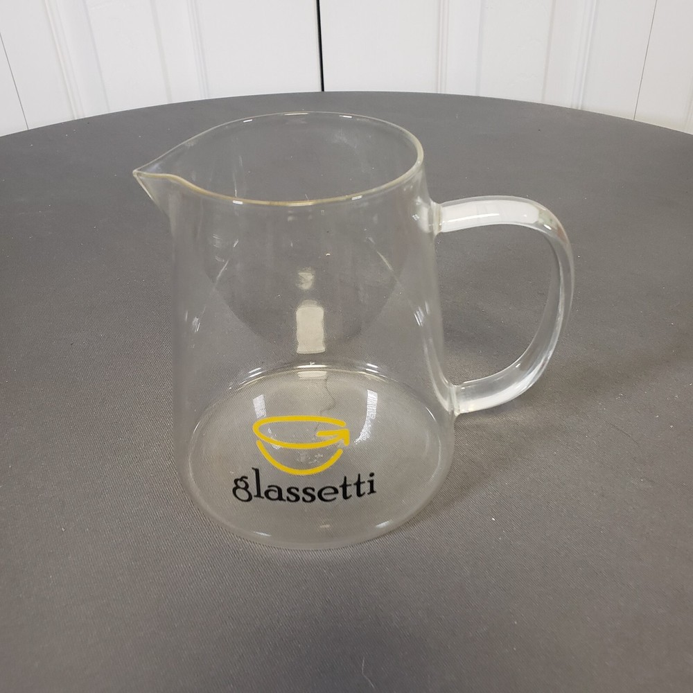 Glassetti Glass Pitcher  5" H w/ handle