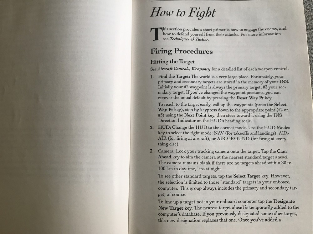 Combat 2 Classics Video Game Manual Atari Vintage