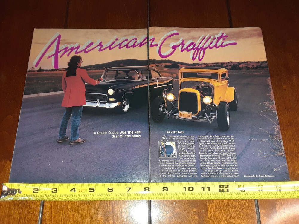 AMERICAN GRAFFITI 1932 COUPE ORIGINAL 1987 ARTICLE