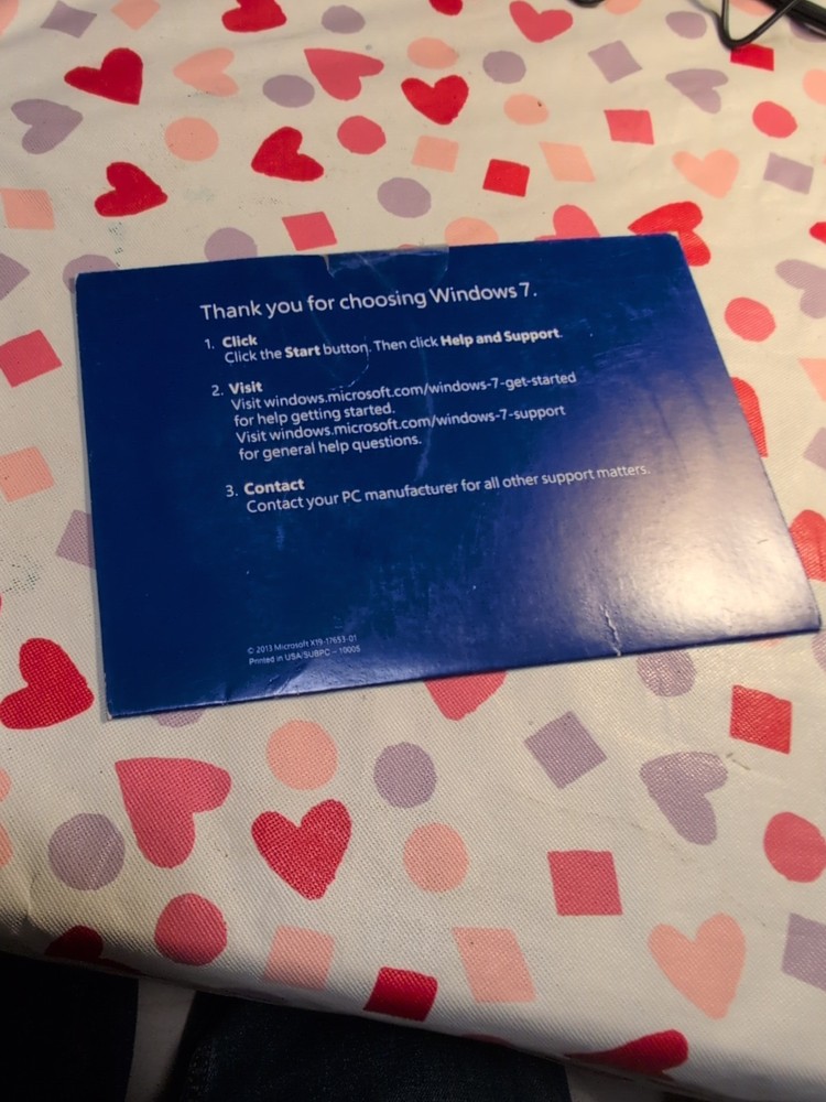 Windows 7 Professional 64-Bit Software With Service Pack With Key