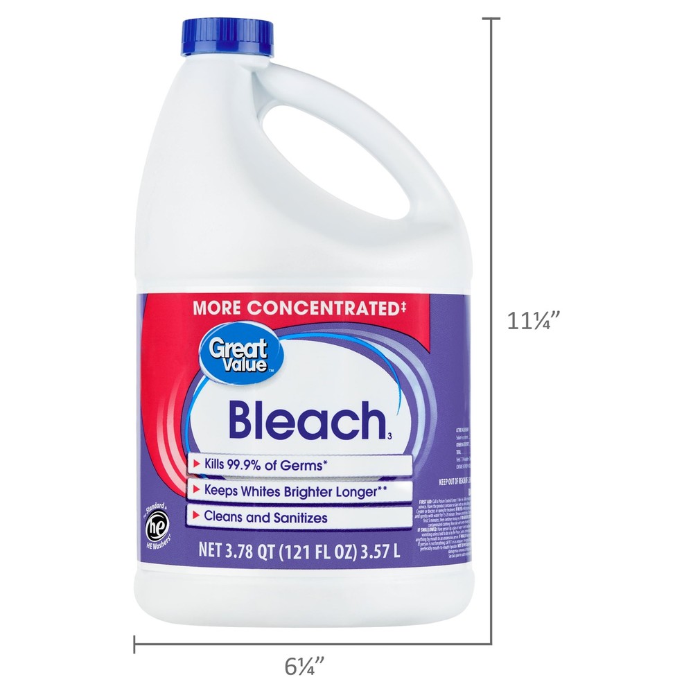 Concentrated Liquid Bleach, 121 fl oz