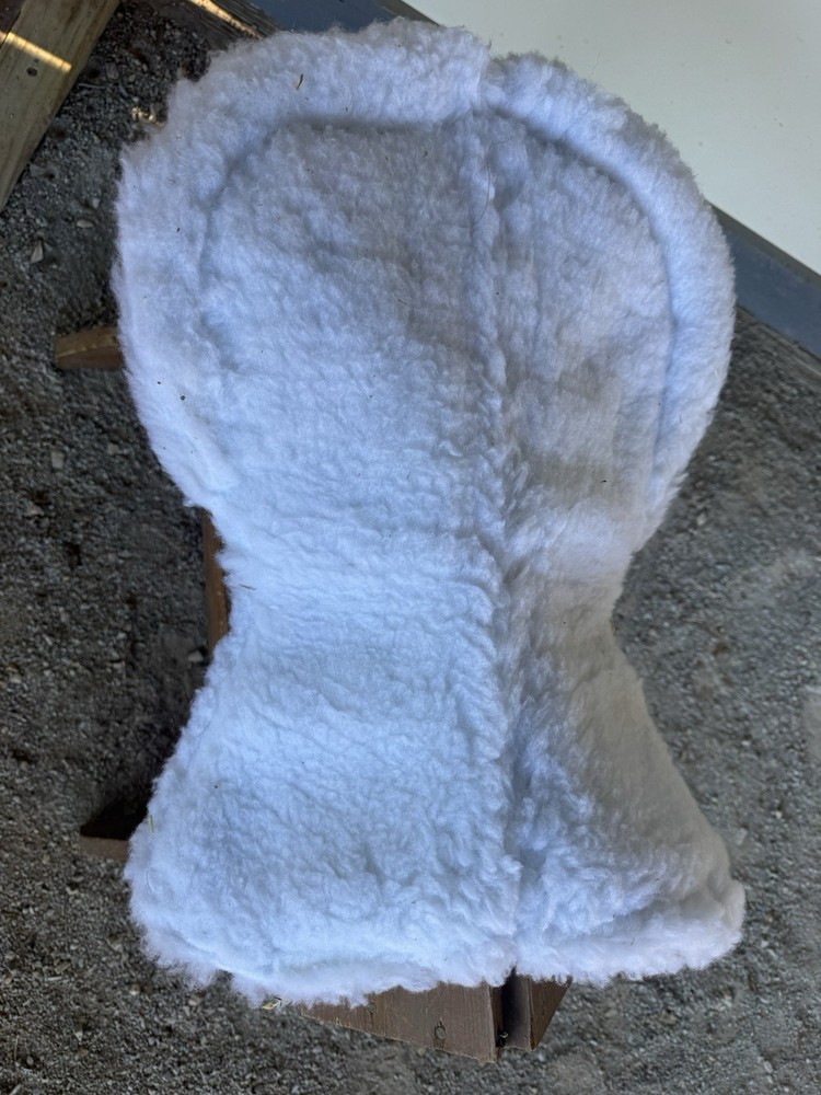 Shire Acrilan Lined Half Pad - white (Size Large)