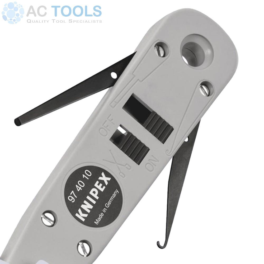 Knipex Punch Down Insertion Tool (With Pull Hook & Release Blade) - 974010