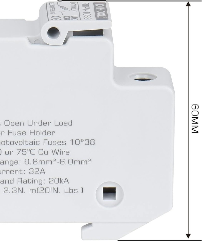 4 Pcs DIHOOL 15 Amp Inline Fuse Connector Fuses Holder For Solar Panel