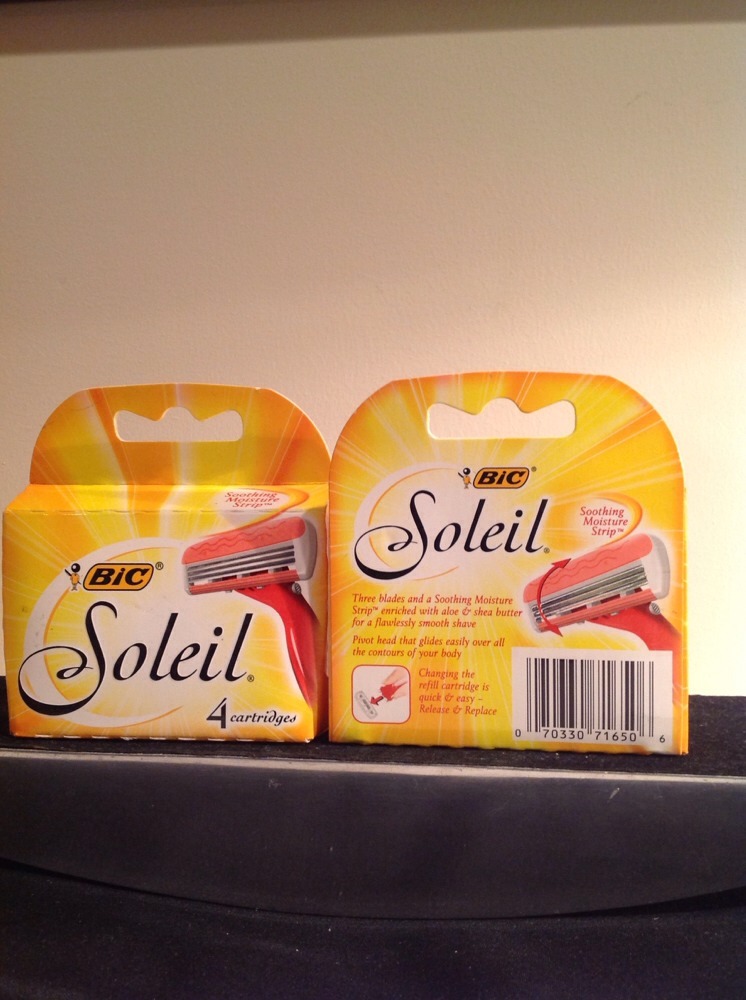 BIC Soleil Refills 4 Cartridges PACK OF TWO