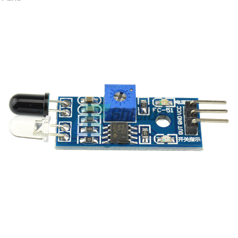 2PCS For Arduino Smart Car Robot IR Infrared Obstacle Avoidance Sensor Module
