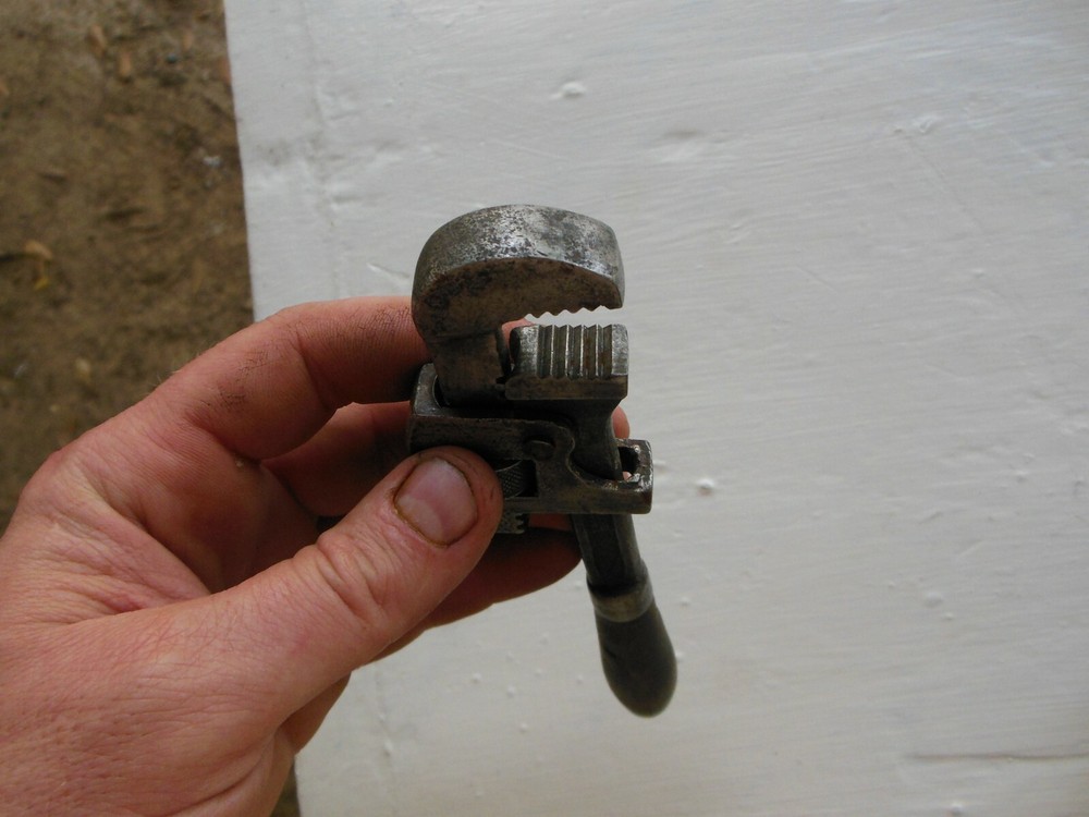 Stillson "MORCO" Antique 7" Pipe Wrench Moore Drop Forge Springfield MA