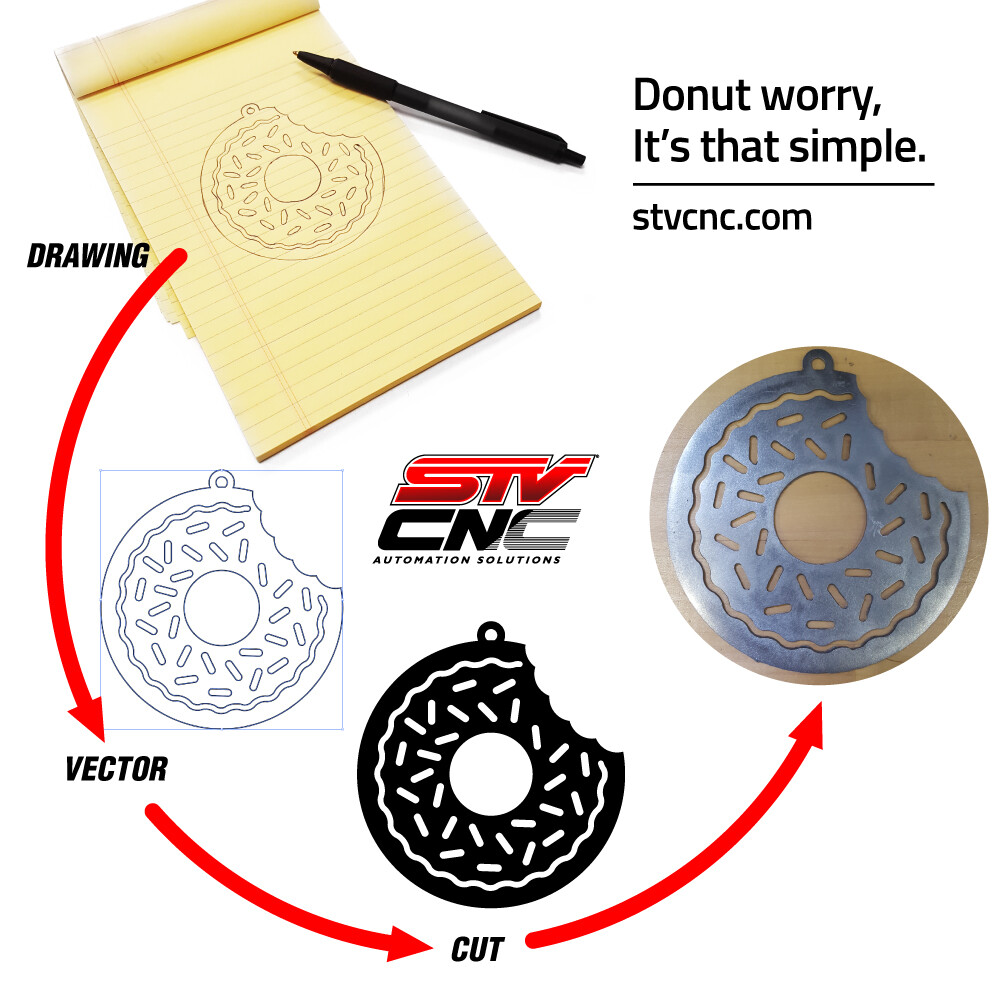STV CNC 5x10 Plasma Cutting Table with Hypertherm Powermax45 XP Machine