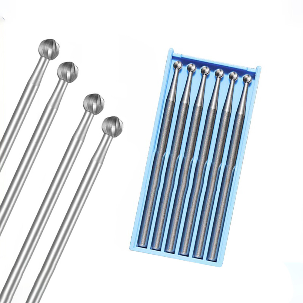 Solid Carbide Ball Needle Engraving Tool Rotary Bits 0.3-2.3mm For Jade/Plastic