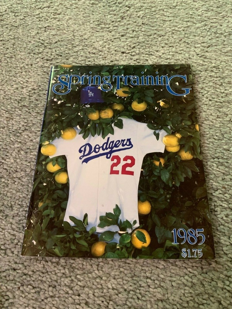 1985 Los Angeles Dodgers Spring Training Baseball Program Mariano Duncan
