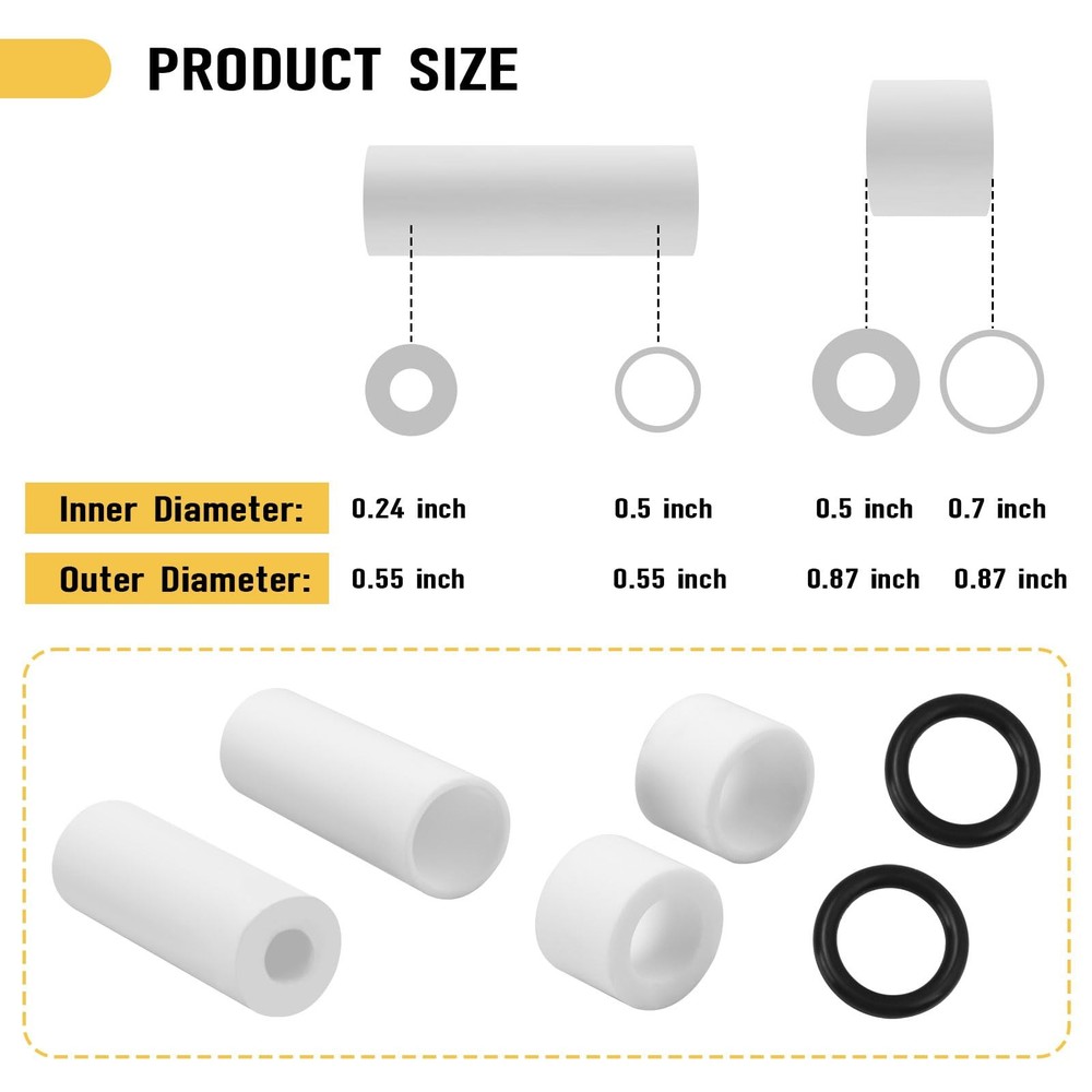 Pressure Washer Sandblasting Nozzle 5000 PSI | 2-Pack Ceramic Tips