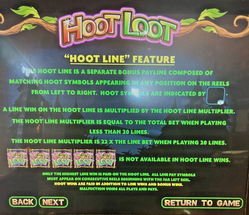 IGT I-game Hoot Loot Software