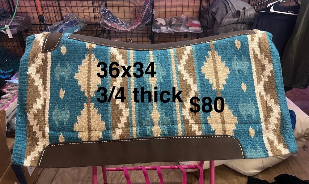 Blue Western Saddle Pad