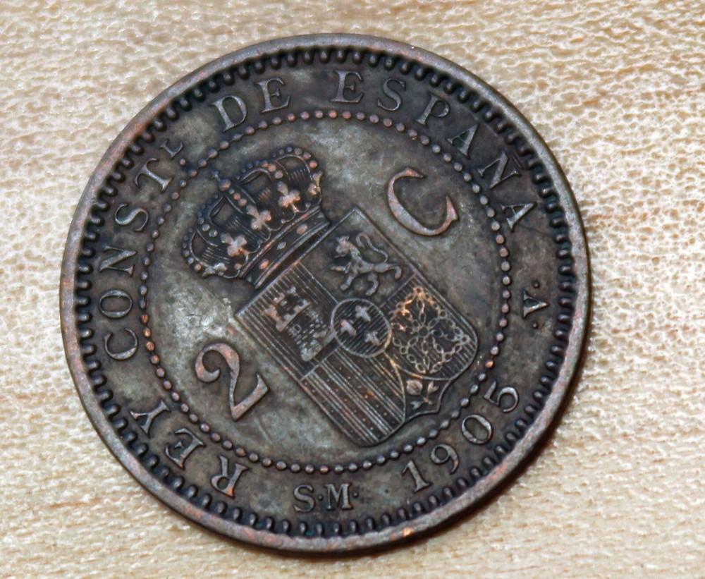 1905 Spain 2 Centimos