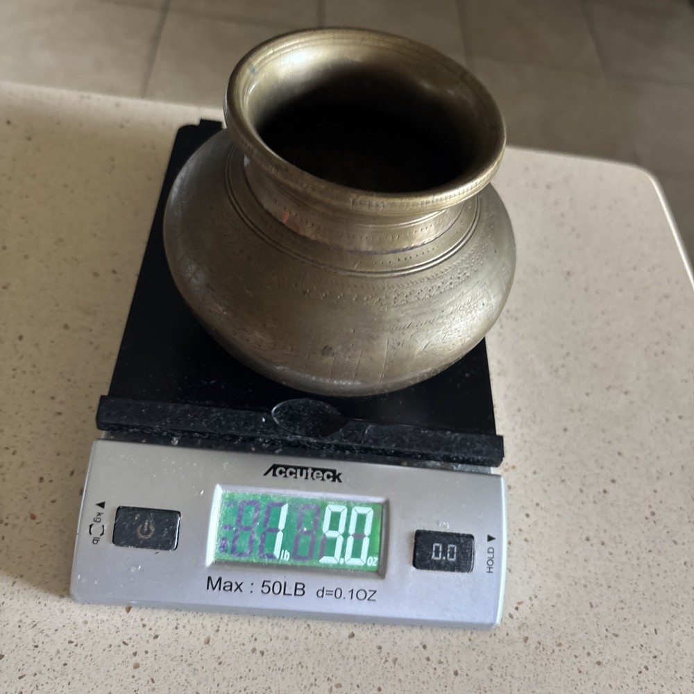Vintage Brass Solid Engraved Handcrafted Fine Quality Water Pot & More