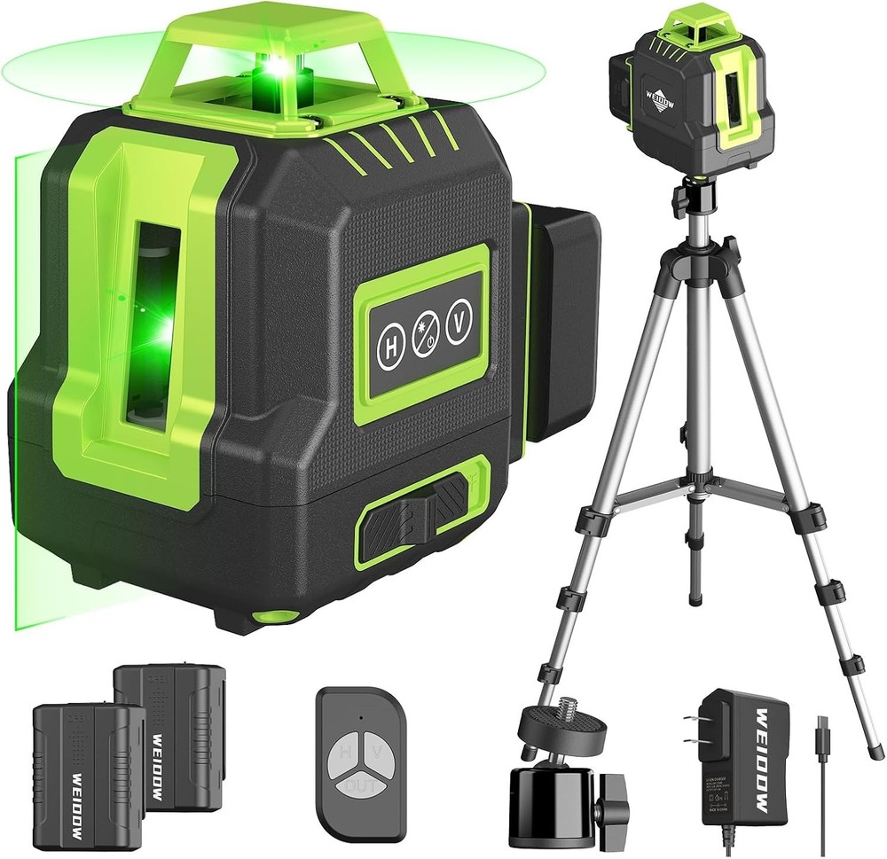 Versatile 360° Green Line Laser Level with Quick-Release Tripod - DIY Essential